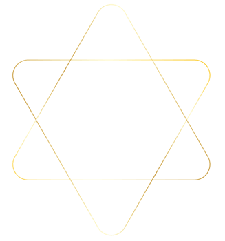 gold simple triangle frame png