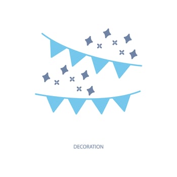 decoration concept line icon. Simple element illustration. decoration concept outline symbol design. vector