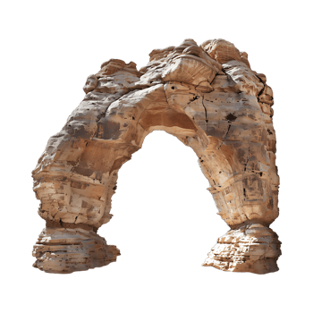 Dessert Rock Arch on Transparent Background png