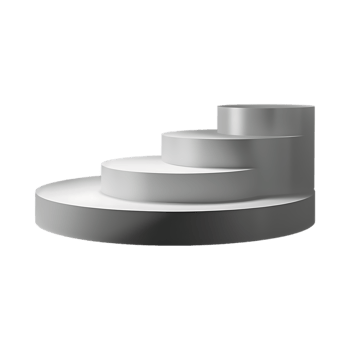 Podium Stage for Product Presentation on Transparent Background png