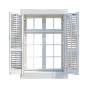 Wooden Vintage Window on Transparent Background png