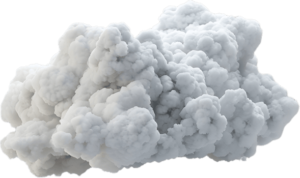 a cloud of white smoke on a transparent background png