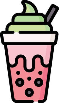 bubble tea illustration design vector