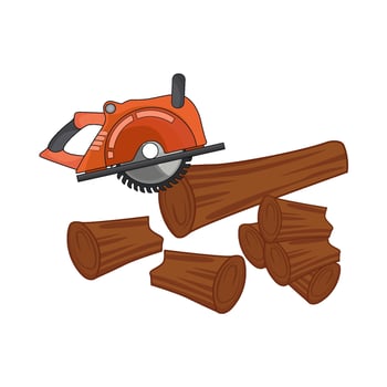 illustration of circular saw vector