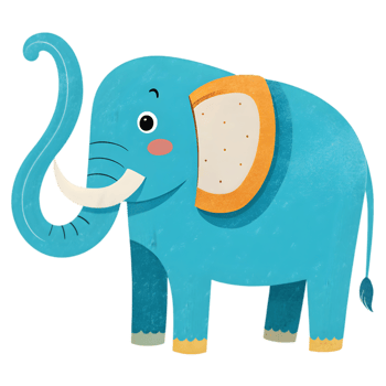 Elephant - Isolated on Transparent Background png