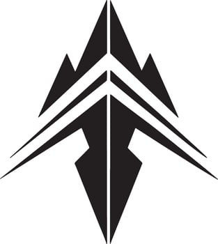 arrow icon illustration black and white vector