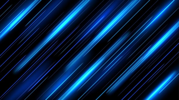 Abstract Blue Lines of Light on A Background, Isolated and Easy to Edit vector