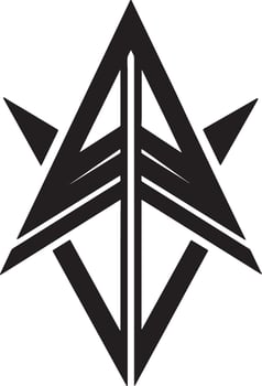 minimal arrows icon illustration black and white vector