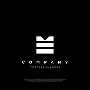 Elegant ME Initials Logo vector