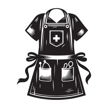 Doctor nurse vectors silhouette