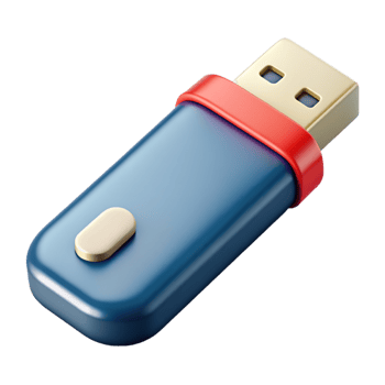 USB Flash Drive 3d Concept png