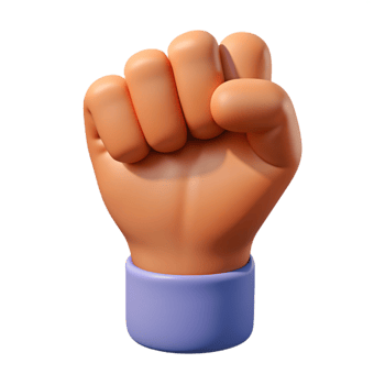 Hand Fist Symbol 3d Illustration png