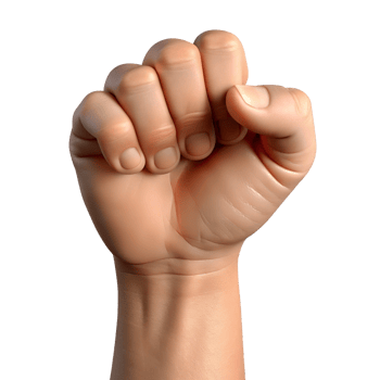 Hand Fist Raise 3d Design png