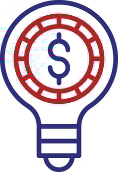 Opportunity Line Two Color Icon vector