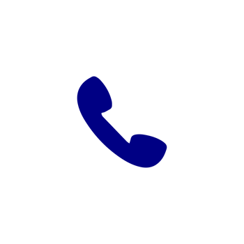 A phone icon with a blue and white circle png