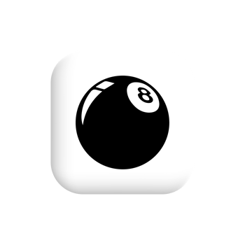 8 Ball Billards Pool Game Black png