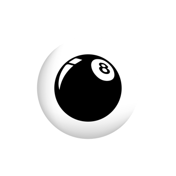 8 Ball Billards Pool Game Black png