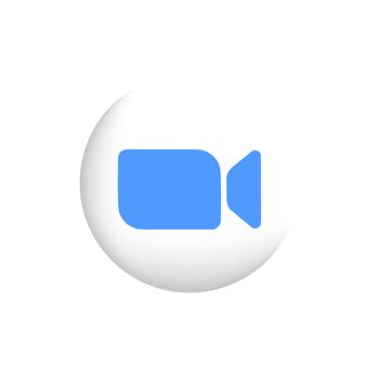 Zoom Logo. Blue Camera Icon. videography Icon for Graphic Design Projects png