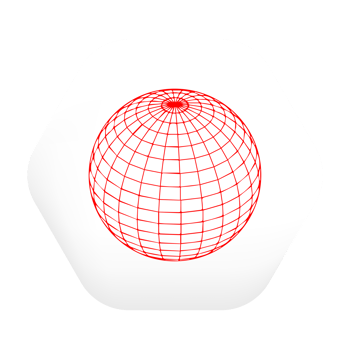 A red and white globe icon png