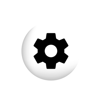 Gear icon template, setting icon png