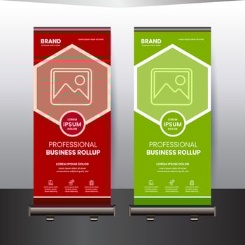 Corporate Roll-up Banners, Marketing agencies, medical conferences, social media design, roll-up banners, banners, corporate announcement design, pop banner designs, Creative poster template vector