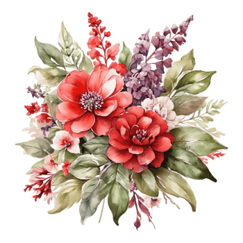 Watercolor Flower Bouquet png