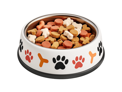 pet food in bowl png