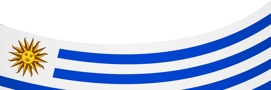 Uruguay flag wave png