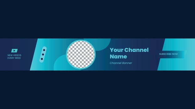 Gaming channel banner art vector