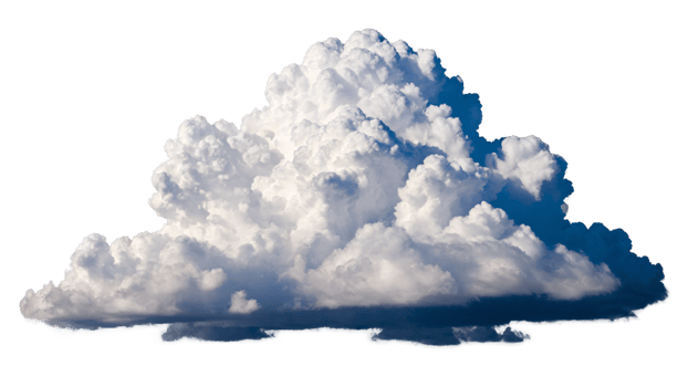 White Cumulus Cloud Against Black Sky png