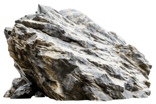 Precariously balanced boulder png