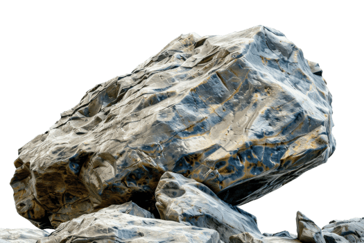 Precariously balanced boulder png