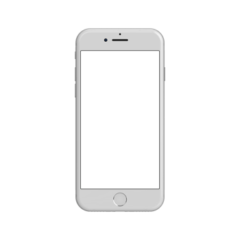 Transparent front display white phone png