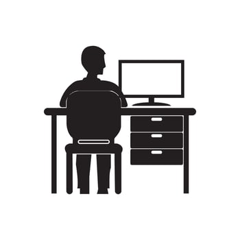 work from home logo vector