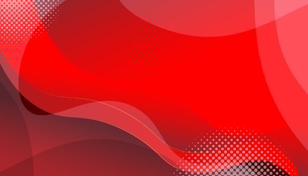 Red abstract waves background vector