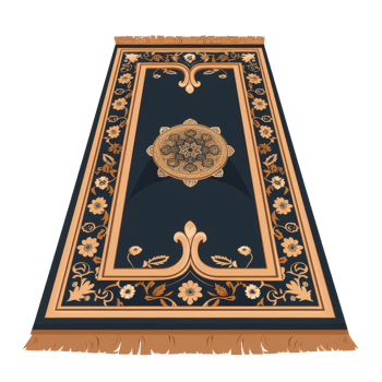 Arabic carpet. Isolated on transparent background. png