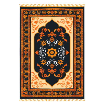 Arabic carpet design. Template for carpet design. png