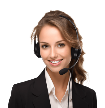 Tech Support Woman Isolated on Transparent Background png