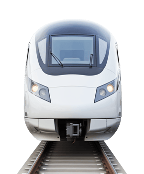 Bullet Train Front View Isolated on Transparent Background png