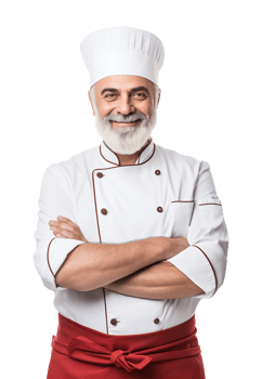 Chef Crossed Arms Isolated on Transparent Background png