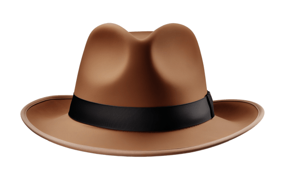 Detective Hat Isolated on Transparent Background png