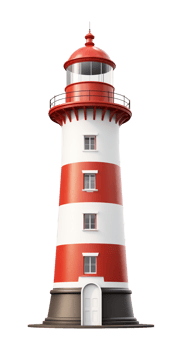 Lighthouse Isolated on Transparent Background png