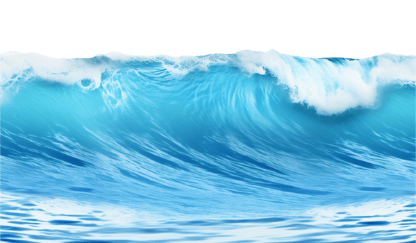 Sea Wave Isolated on Transparent Background png