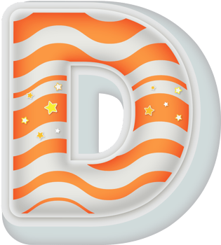 Letter D, 3d Fantasy Alphabet Letter Text Effect png