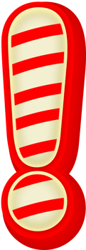 Exclamation mark, Red Gold 3D Alphabet Lettering png