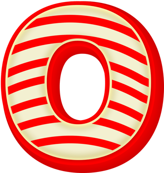 Letter O, Red Gold 3D Alphabet Lettering png