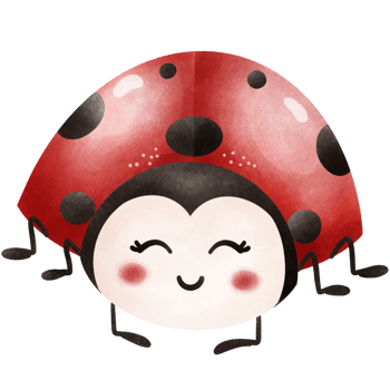 ThePosture of a Little ladybug png
