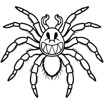 Cute insects and bugs coloring book for preschool kids vector