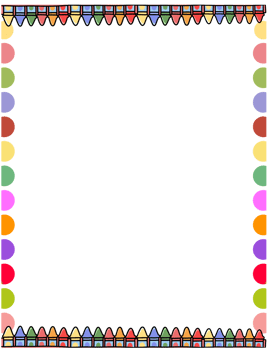 Border frame for back to school png