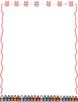 Border frame for back to school png